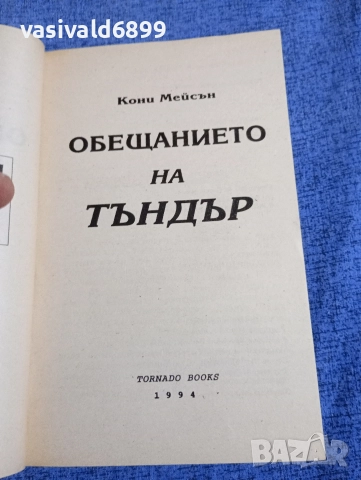 Кони Мейсън - Обещанието на Тъндър , снимка 4 - Художествена литература - 52945372