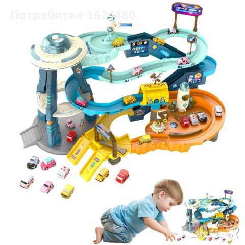 Писта с колички КОСМИЧЕСКА СТАНЦИЯ 3851