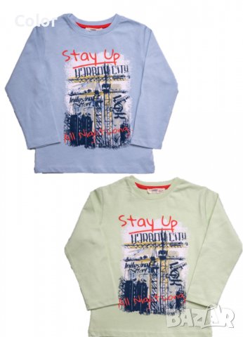 Тънка памучна блуза за момче Cikoby – 100% памук, снимка 3 - Детски Блузи и туники - 37972792