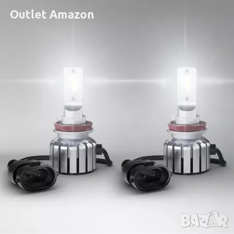 Комплект 2 бр. LED крушки за фар Osram HL BRIGHT H8/H9/H11/H16 19W, 12V, 6000K, снимка 2 - Аксесоари и консумативи - 49552123