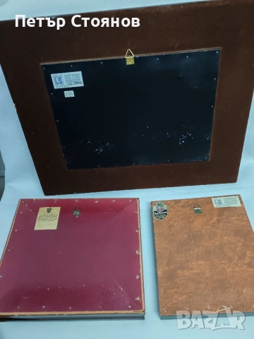 Комплект от три френски миниатюри LIMOGES, снимка 10 - Картини - 52072673