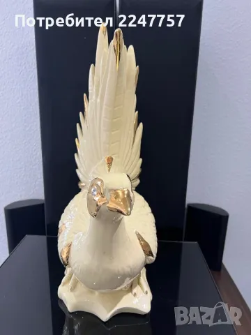 Огромен гълъб порцелан Италия, снимка 2 - Антикварни и старинни предмети - 47584078