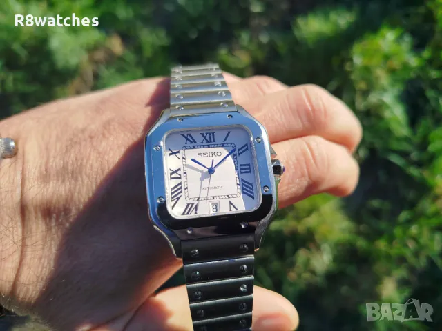 Seiko mod santos , снимка 3 - Мъжки - 49577190