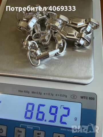 Сребърен синджир 925 60см, снимка 6 - Колиета, медальони, синджири - 56487720