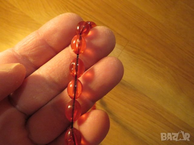 Броеница, оранжева османска броеница с турския флаг, турска броеница  с 33 мъниста, снимка 2 - Антикварни и старинни предмети - 50741440