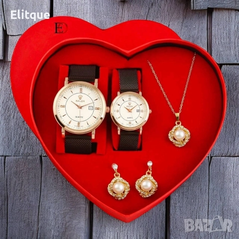 часовник,колие и обеци 