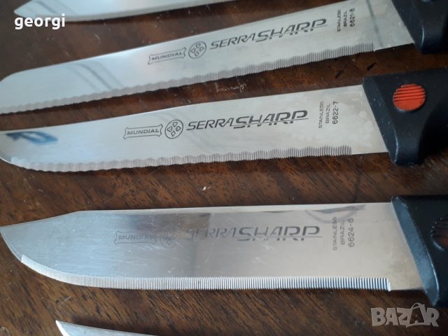 Комплект шефски качествени  бразилски ножове Mundial , снимка 6 - Прибори за хранене, готвене и сервиране - 34141411