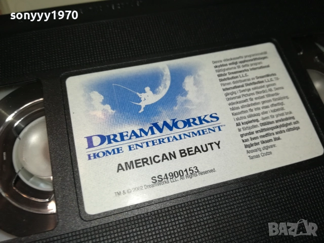 AMERICAN BEAUTY-ORIGINAL VHS VIDEO TAPE 2408251307, снимка 4 - Други жанрове - 51472116