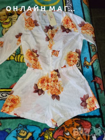  Гащеризон  от коприна  ROMBER BLANCO  с 3/4 ракав GRACE KARIN /S, снимка 2 - Корсети, бюстиета, топове - 36715374