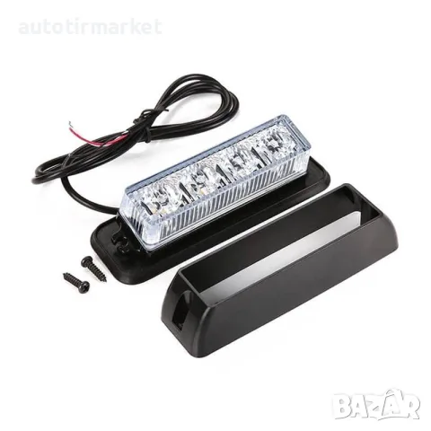 4 LED аварийна светлина, блиц, жълта LED – NA035, снимка 2 - Аксесоари и консумативи - 56051443