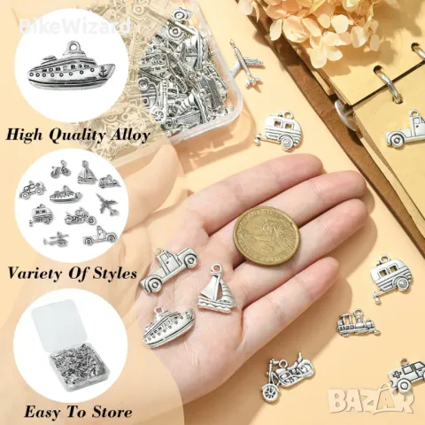 DanLingJewelry 100 бр. 10 стила тибетски стил Висулки НОВИ, снимка 5 - Други - 48541658