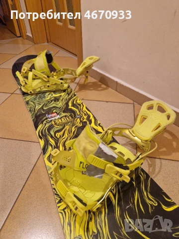 Сноуборд LIBTech Skate banana BTX 159 W, black/yellow Hybrid/rocker , снимка 7 - Зимни спортове - 52682766