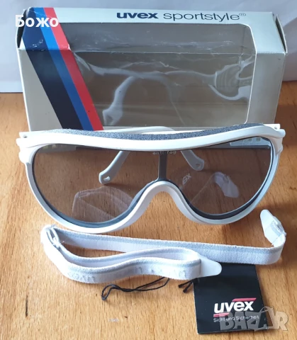 Нови панорамни слънчеви очила UVEX SNOSUN - Бели