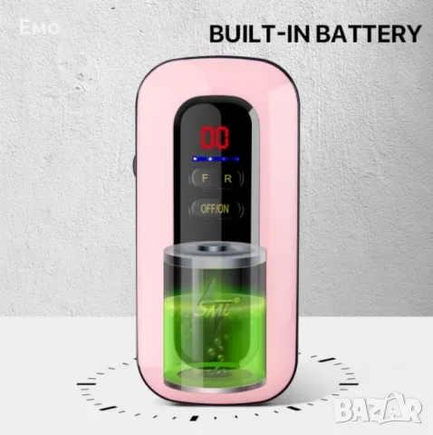 Компактна преносима електрическа пила за маникюр с LED дисплей - Гаранция 12 месеца , снимка 9 - Педикюр и маникюр - 48469369