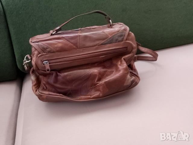 Дамска чанта от естествена кожа+подарък още една чанта от естествена кожа , снимка 3 - Чанти - 44637819