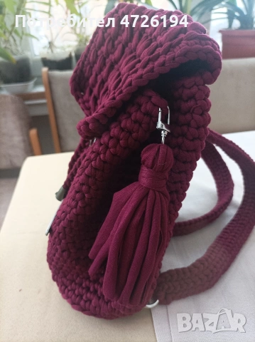 раница ръчно плетена, снимка 2 - Раници - 53322500