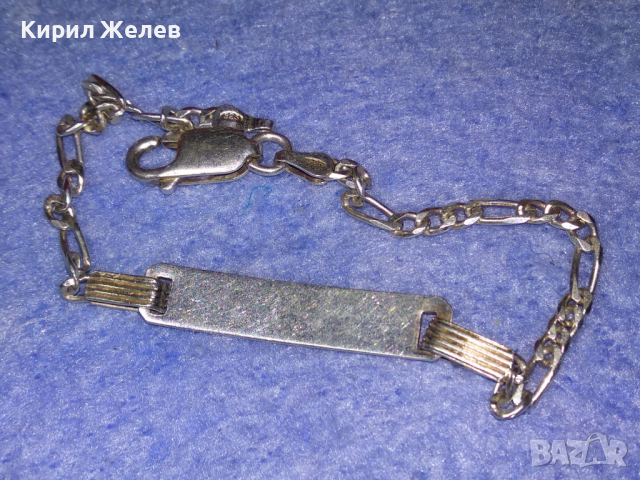 ПРЕКРАСНА ИТАЛИАНСКА СРЕБЪРНА ГРИВНА СРЕБРО 925 ITALY с БЯЛА ПОЗЛАТА 43202, снимка 6 - Гривни - 44692775