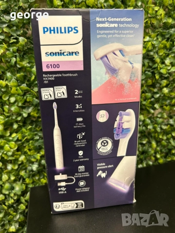 Електрическа четка за зъби Philips - Sonicare 6100 - нова, снимка 2 - Други - 52561066