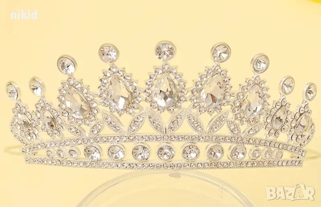 Множество обърнати капки метана корона тиара дамска детска , снимка 3 - Аксесоари за коса - 52069993