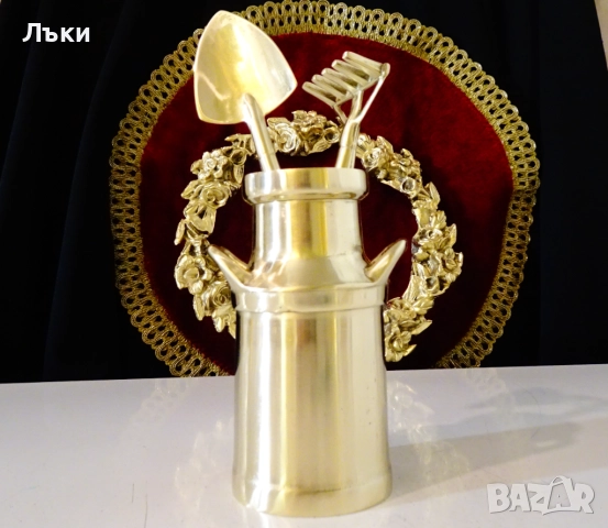 Бронзови градински инструменти за бонсай,сукуленти. , снимка 9 - Антикварни и старинни предмети - 52967987