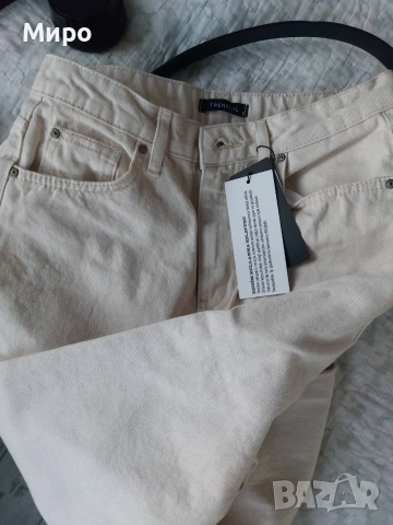 Дамски бели дънки Trendyol - 38 размер, снимка 6 - Дънки - 54172447