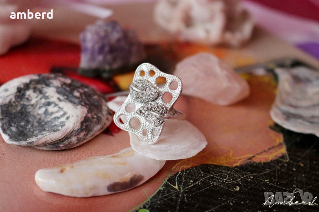 Уникален сребърен пръстен - модел R075, снимка 2 - Пръстени - 33861759