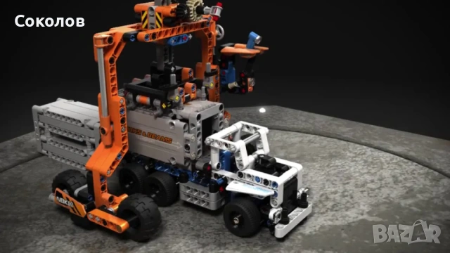 LEGO Technic 42062 Контейнерен терминал "2 в 1" и 42002 модел "2 в 1", снимка 6 - Конструктори - 54001216