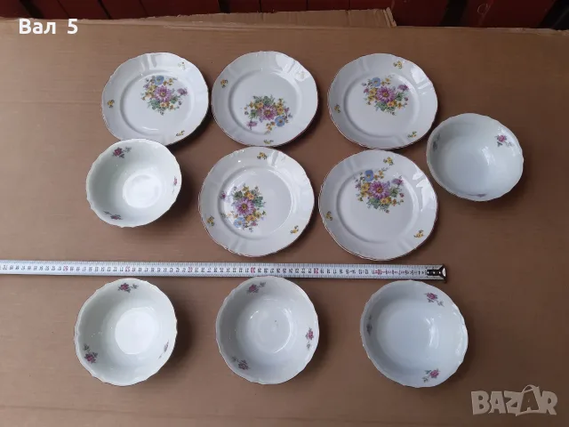 Стар български порцеланов сервиз КИТКА Нови пазар