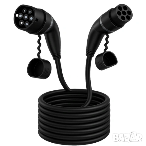 ПРОМО ! FNRIDS 11 kW Type 2 to Type 2 кабел за зареждане на коли !
