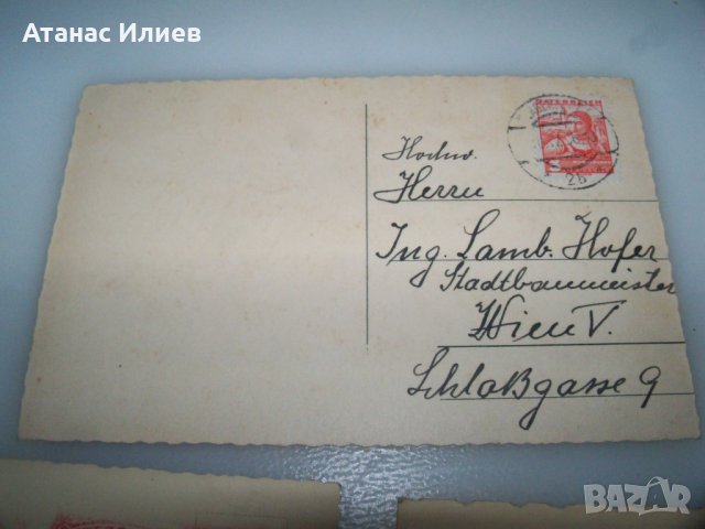 Пет стари австрийски великденски пощенски картички 1935 - 1936г., снимка 8 - Филателия - 42797693