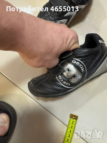 ПОДАРЯВАМ - Детски черни маратонки Геокс Geox Номер - 26 Стелка - 17см., снимка 6 - Детски маратонки - 52461271