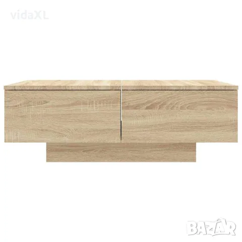 vidaXL Маса за кафе, дъб сонома, 90x60x31 см, инженерно дърво, снимка 4 - Маси - 56147762