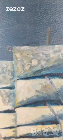 Картина масло Маринизъм, снимка 6 - Картини - 51325506