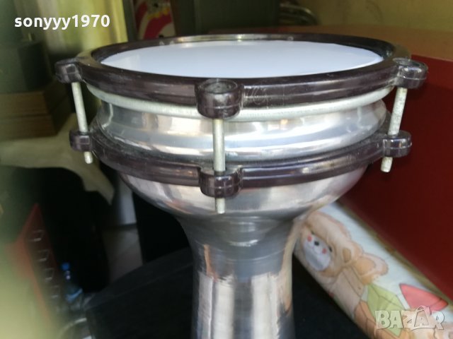 тарамбука-инокс нова 30х20см-внос сирия 0509211955, снимка 7 - Ударни инструменти - 34034578