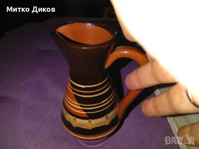 Малка ваза керамика Н-150мм и фи 50мм, снимка 3 - Вази - 51093979