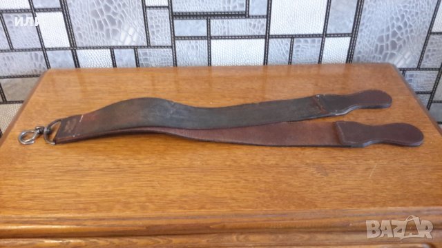 Стар бръснарски каиш за заточване на бръсначи има забележки , снимка 2 - Антикварни и старинни предмети - 44246449