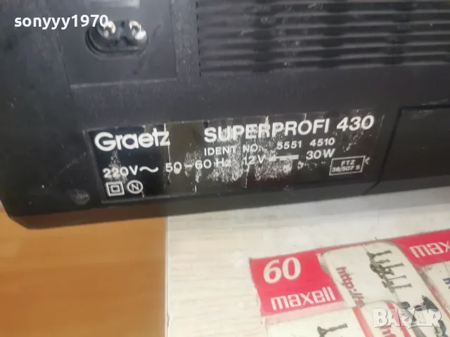 GRAETZ SUPER PROFI 430 ВНОС FRANCE 2908261942L4, снимка 16 - Радиокасетофони, транзистори - 55867720