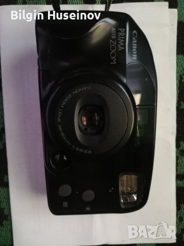 Canon Prima Auto Zoom 38mm Film Camera Point and Shoot Vintage, снимка 12 - Фотоапарати - 37399629