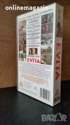 Видеокасета " EVITA " VHS, снимка 2 - Други жанрове - 54157815