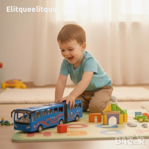 Истински автобус в мини вариант – радост за всяко дете Inertia Luxury Bus, снимка 5 - Коли, камиони, мотори, писти - 52228414