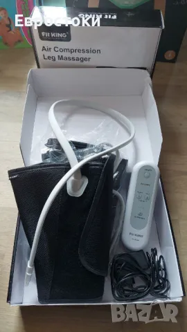 FIT KING Масажор за крака с въздушна компресия за прасци и стъпала, за релаксиращ масаж на фотьойл , снимка 10 - Масажори - 49145224