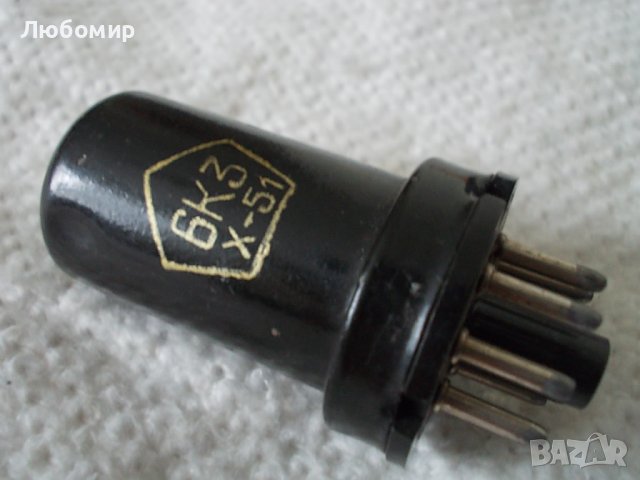 Рядка радиолампа 6К3 СССР, снимка 1 - Друга електроника - 42795848