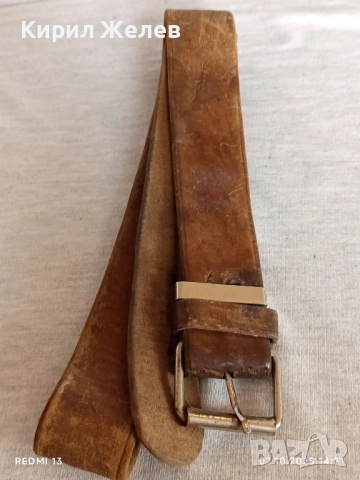 Винтидж кожен колан стар от соца за ДЕКОРАЦИЯ 31151