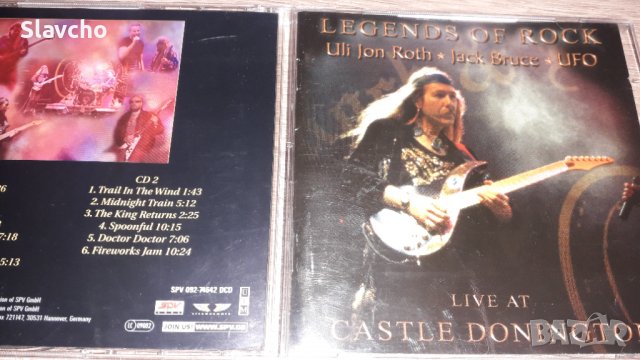 Компакт диск на - Legends Of Rock – Live At Castle Donington/ Uli Jon Roth/ Jack Bruce /UFO  2002 , снимка 12 - CD дискове - 39528204