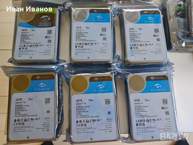 Хард дискове HDD, проектирани за ИИ, предназначени за охранителна техника, работещи и с компютър