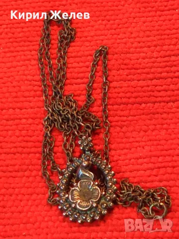 СТАР ФЛОРАЛЕН СРЕБЪРЕН МЕДАЛЬОН ОКСИДИРАНО СРЕБРО ВИСОКА ПРОБА с ПЕЧАТ МК8 и СРЕБЪРНА ВЕРИЖКА 48962, снимка 15 - Антикварни и старинни предмети - 50072885