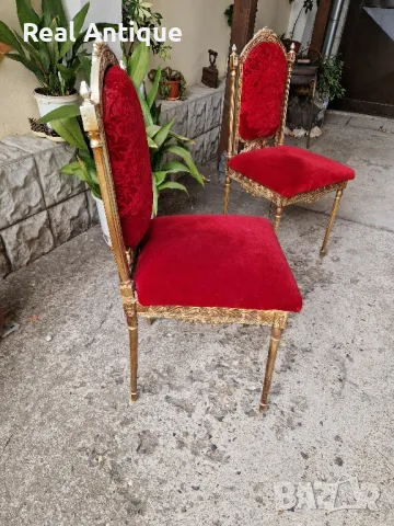 Чифт страхотни антикварни метални столове , снимка 7 - Антикварни и старинни предмети - 47311666