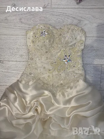 Сватбена рокля с букет, було и чанта , снимка 2 - Сватбени рокли - 49830004