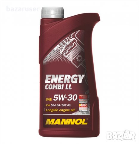 Двигателно масло MANNOL- 5W30 ENERGY COMBI LL - Long Life -1л. VW 504.00 VW 507.00/211071, снимка 1 - Части - 31685733