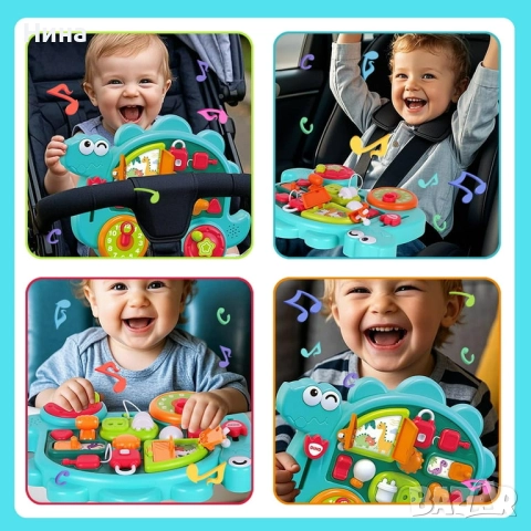 Бебе динозавърче със забавни дейности, музика и светлина, снимка 10 - Образователни игри - 51715711